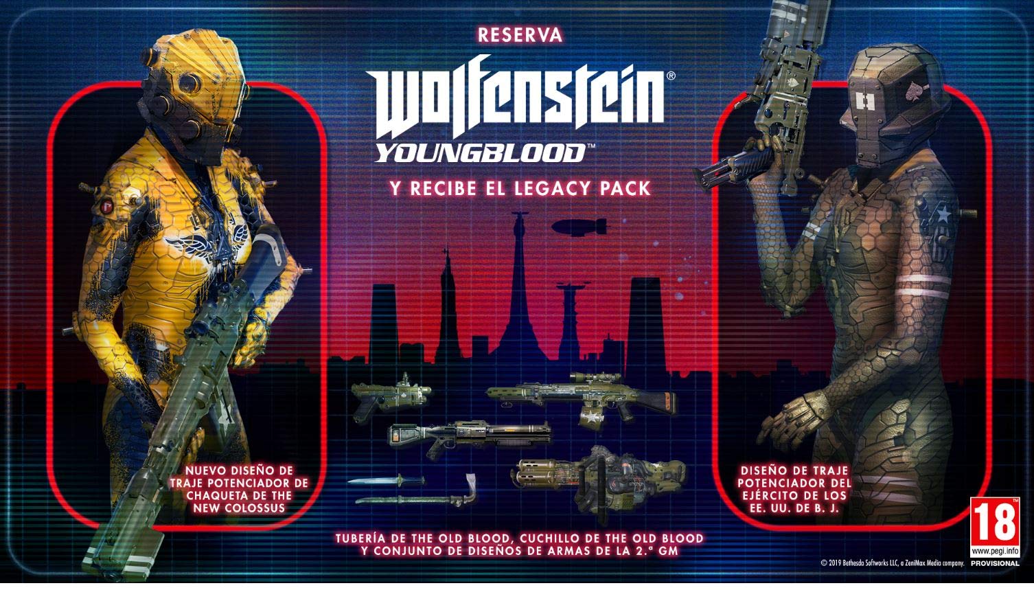 Wolfenstein Youngblood Pc Pal Esp - Nuevo Wolfenstein Youngblood Pc Pal Esp - Nuevo